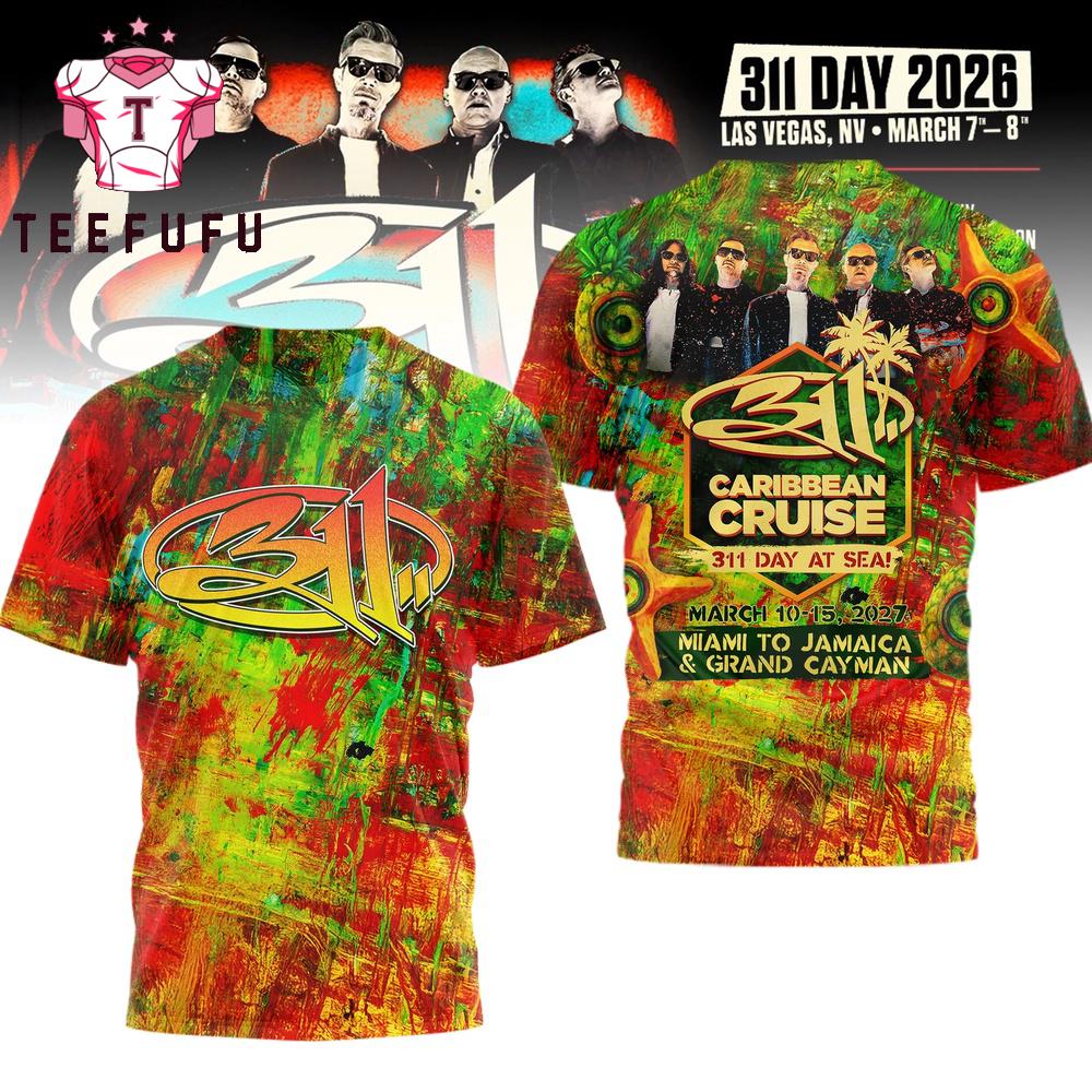 311 Band 2026 Tour Las Vegas T Shirt