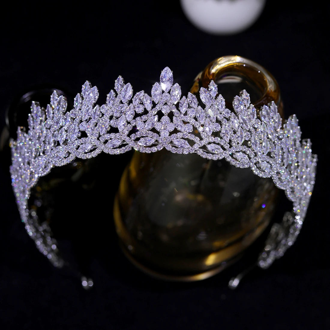 ASNORA CZ Diadema Bride Luxury Wedding Accessories Zircon Crown Head Jewelry Headdresses Hair Tiara For Woman A1728