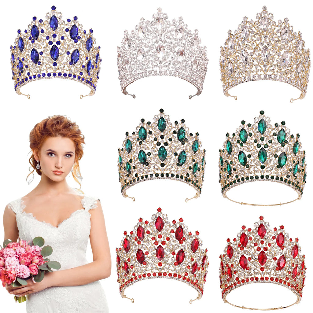 Luxury Wedding Tiaras For Bride Crystal Rhinestone Alloy Bridal Crown For Women Princess Party Hair Jewelry Accessories