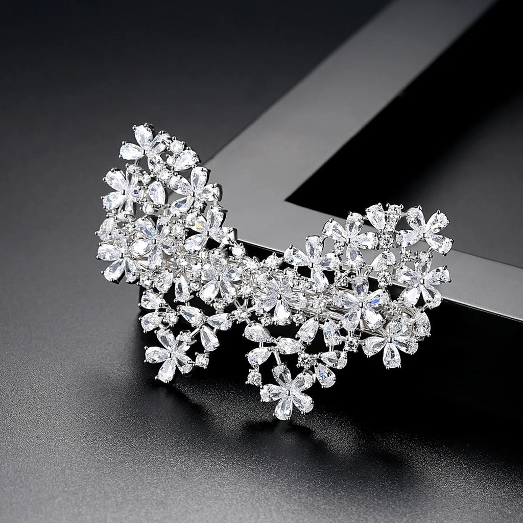SYYG Jewelry Manufacturer MHT Butterfly Hairpin With Zirconia - Elegant Luxury Top Clip Hair Accessory For A Sophisticated