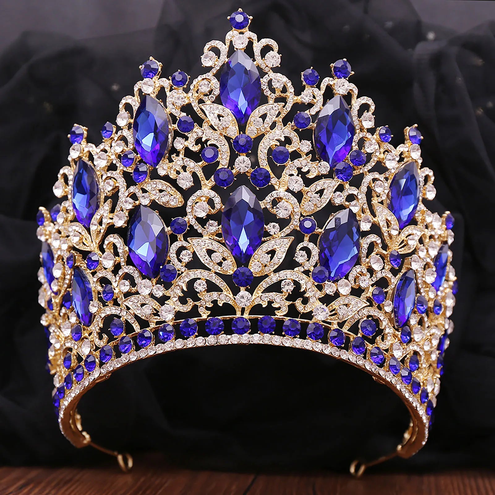 Luxury Wedding Tiaras For Bride Crystal Rhinestone Alloy Bridal Crown For Women Princess Party Hair Jewelry Accessories