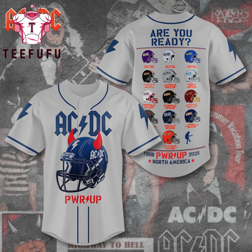 ACDC Power Up Tour 2025 US Baseaball Jersey