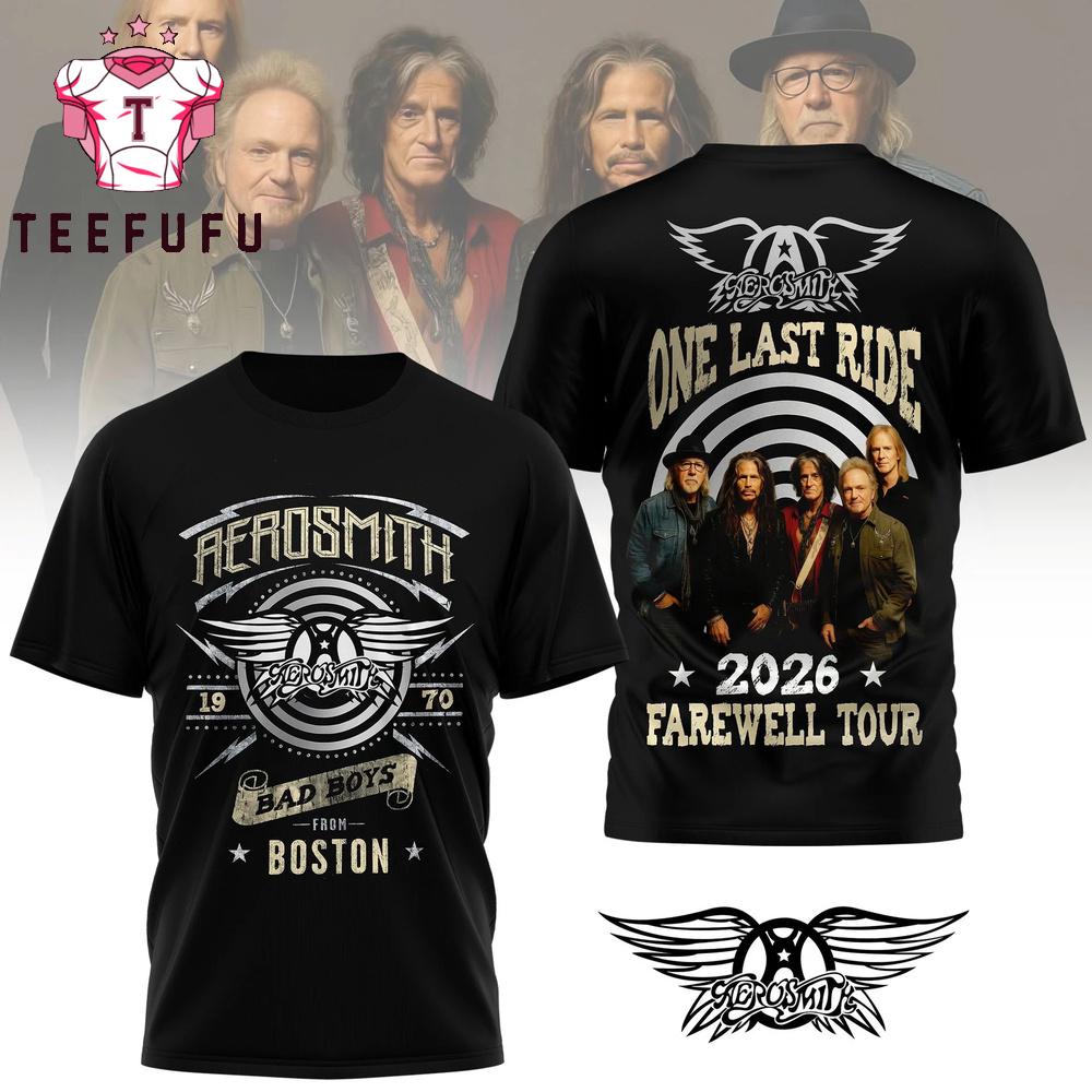 Aerosmith 2026 Farewell Tour 3D Shirt