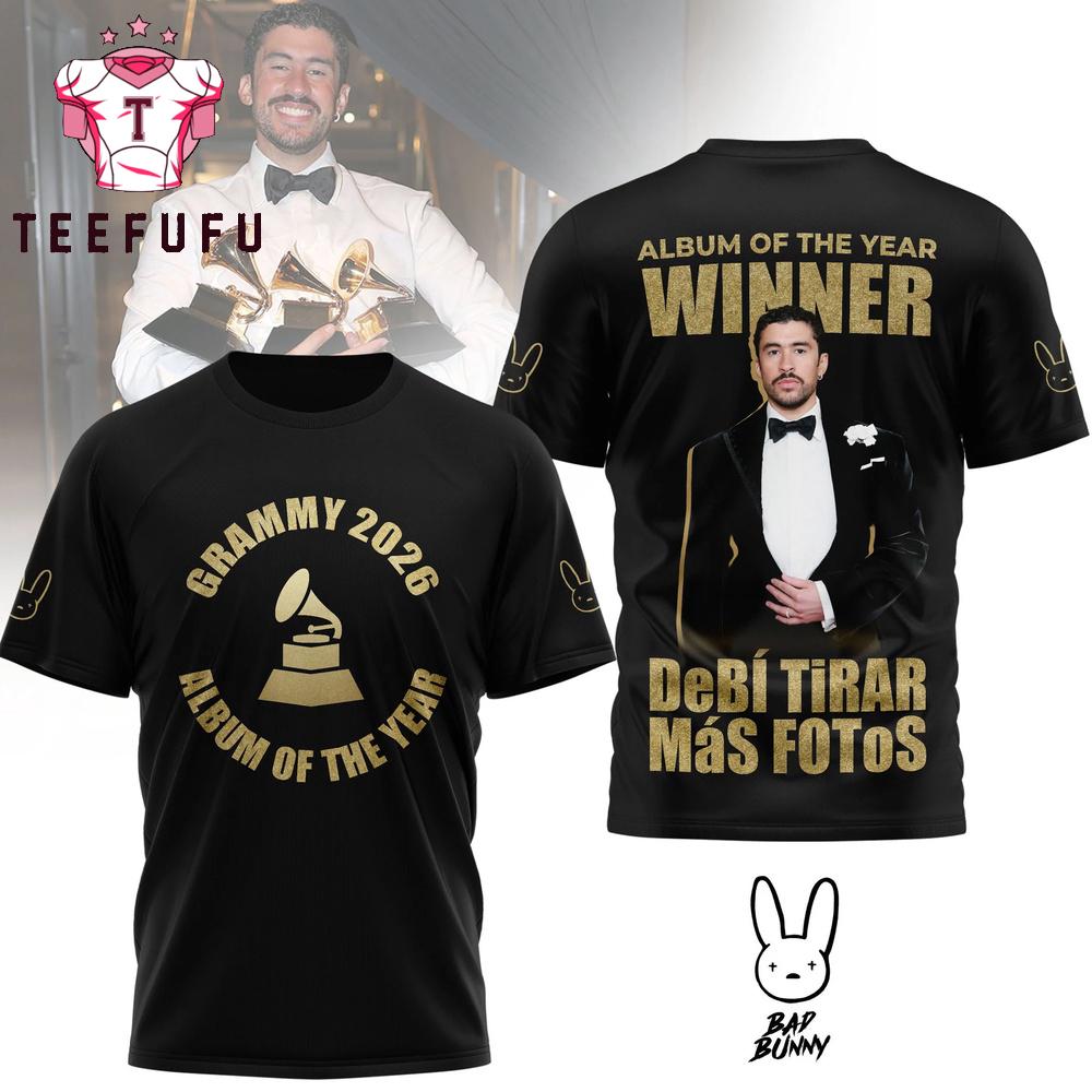 Bad Bunny Album of the Years Winner Grammy 2026 3D Shirt