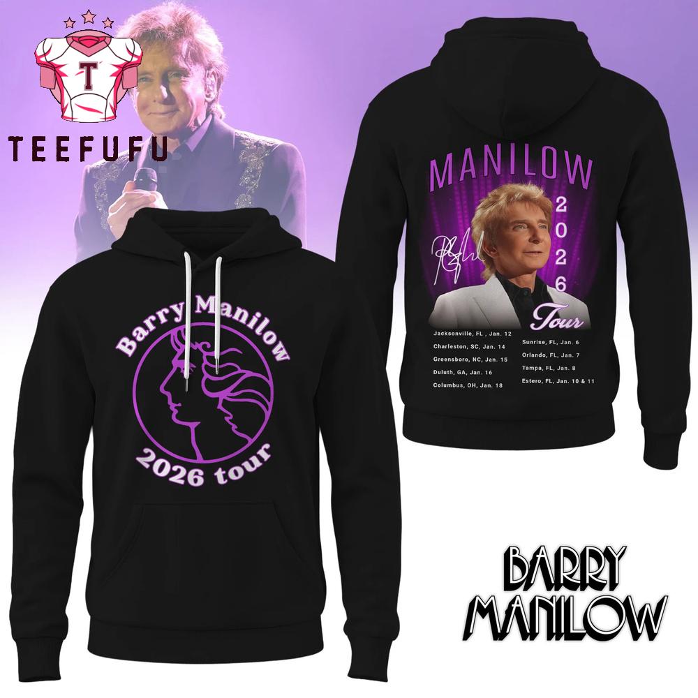 Barry Manilow 2026 Tour Hoodie Shirt