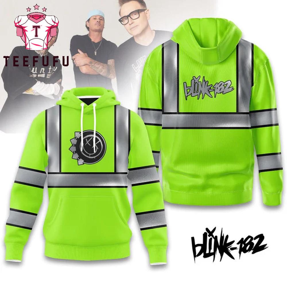 Blink 182 Hi-Vis Safety Limited Hoodie Shirt