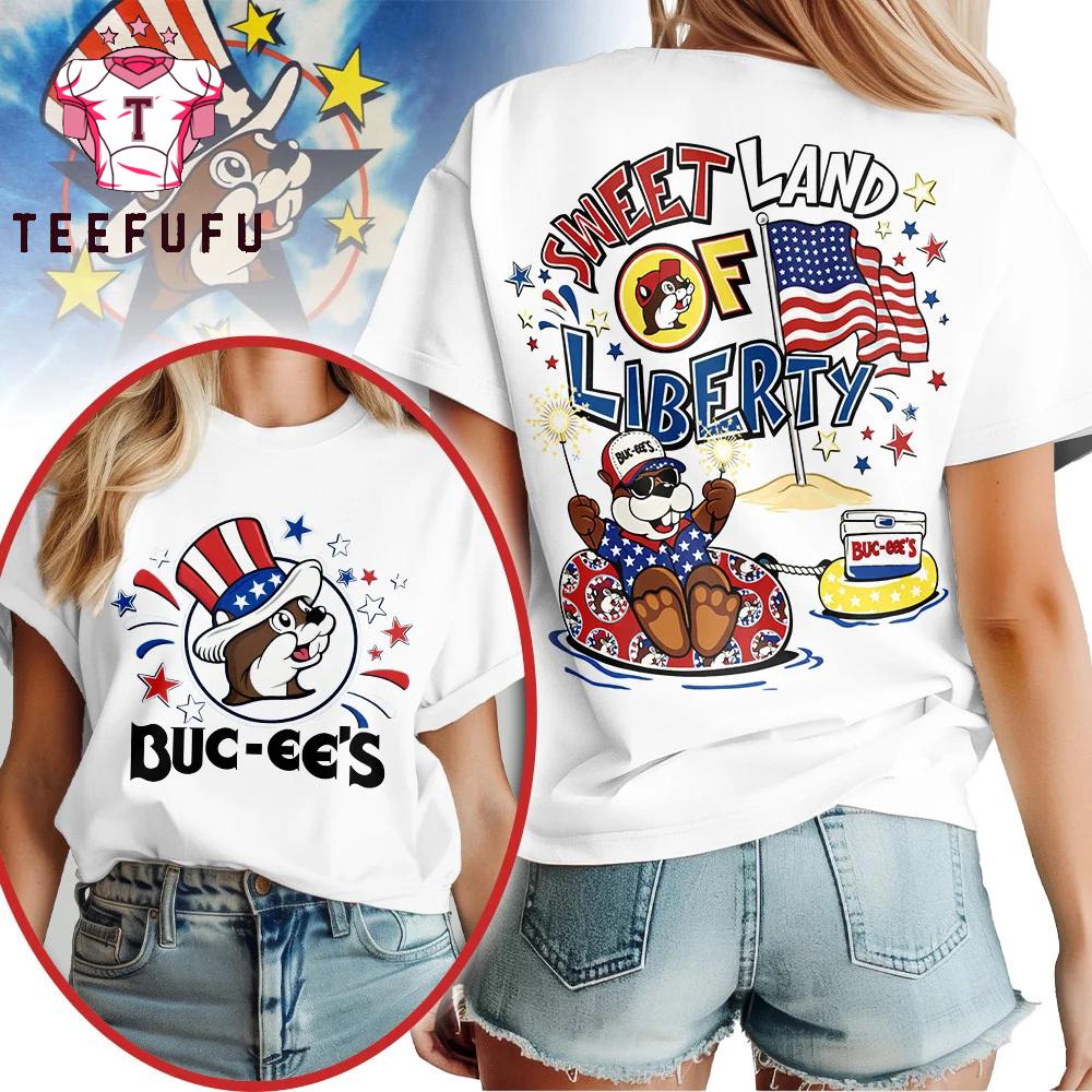 Buc-ee’s 2026 Sweet Land Liberty White T Shirt