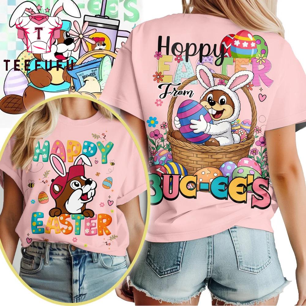 Buc-ee's Happy Easter 2026 Pink T Shirt