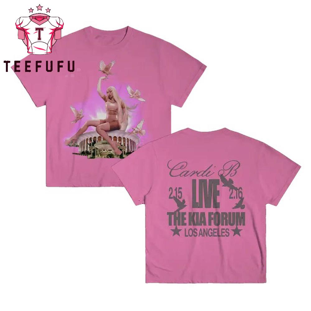 Cardi B Little Miss Dramma Tour 2026 Fan Pink Shirt