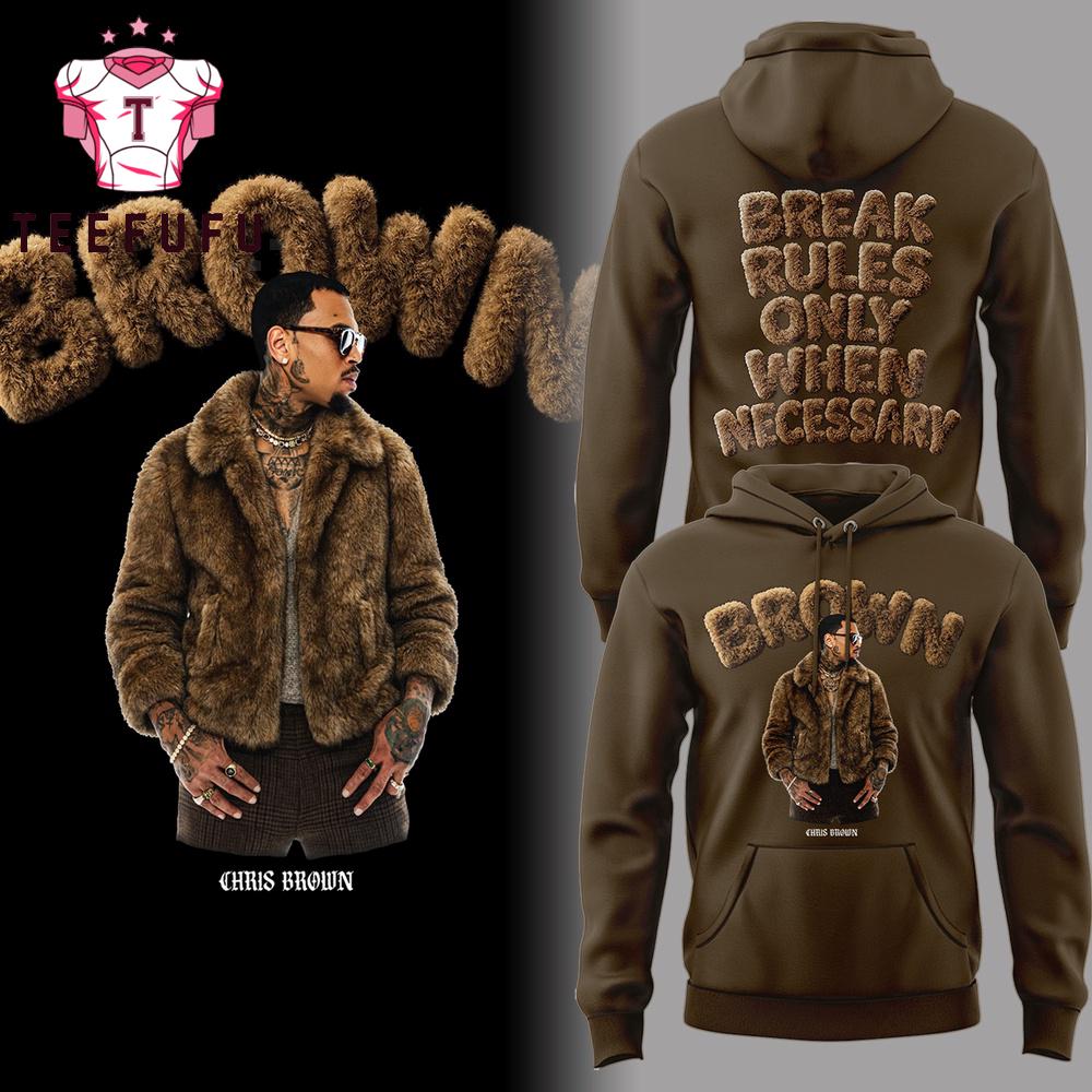 Chris Brown Break Rules Only When Necessary 2026 Special New Hoodie
