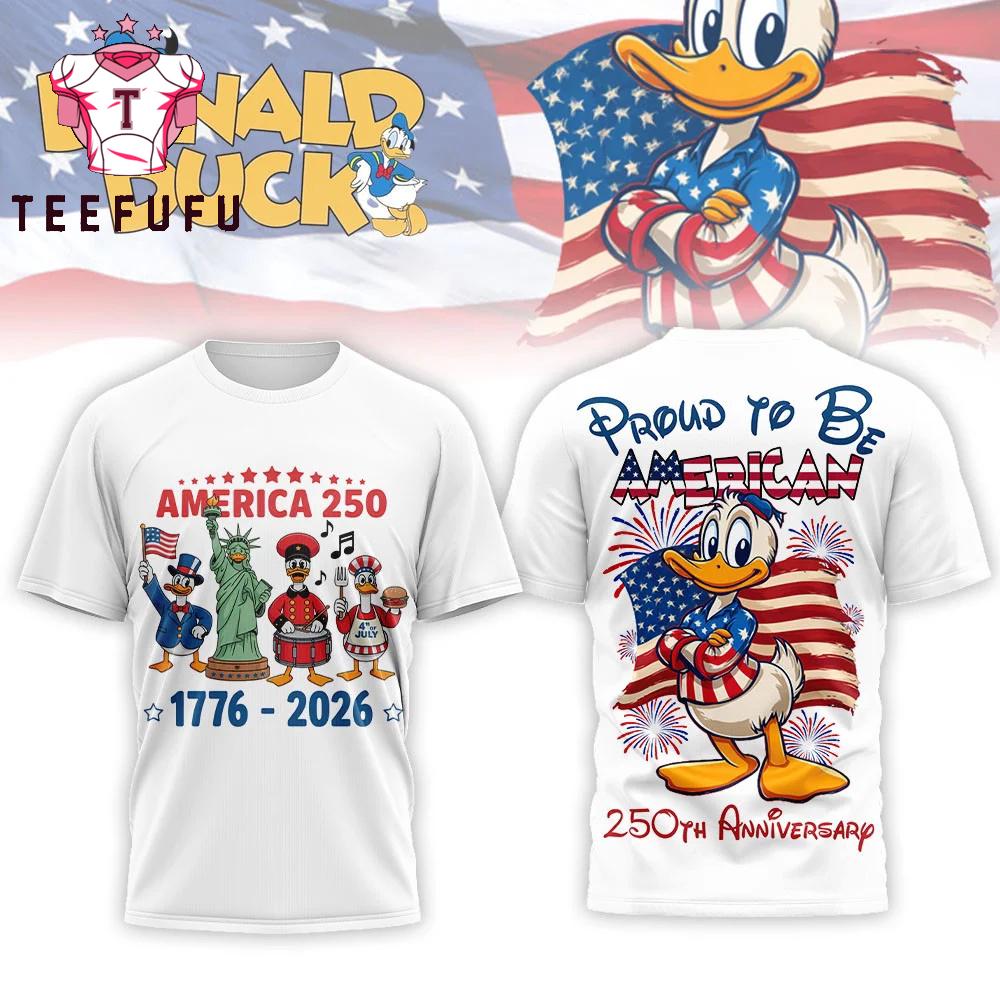 Donald Duck 250 Years of Freedom US White T Shirt
