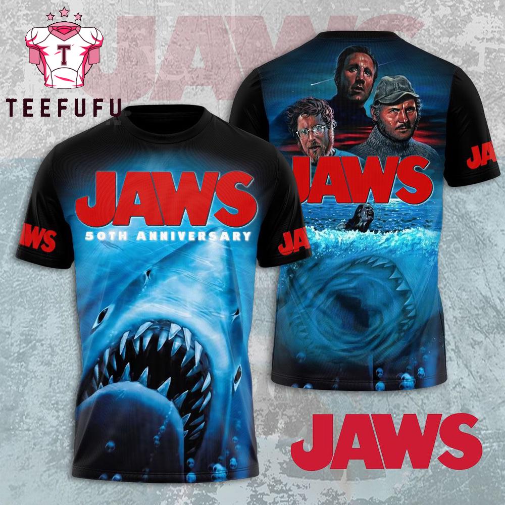 Don’t Look Down 3D Shark Attack Jaws Movie Tee
