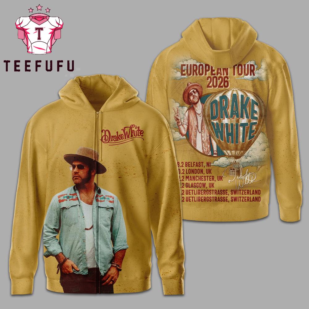 Drake White European Tour 2026 Limited Hoodie
