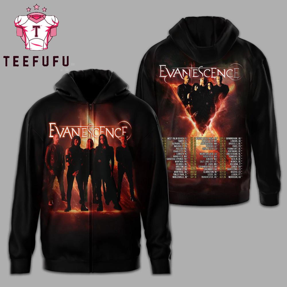 Evanescence Music Graphic 2026 Tour Hoodie
