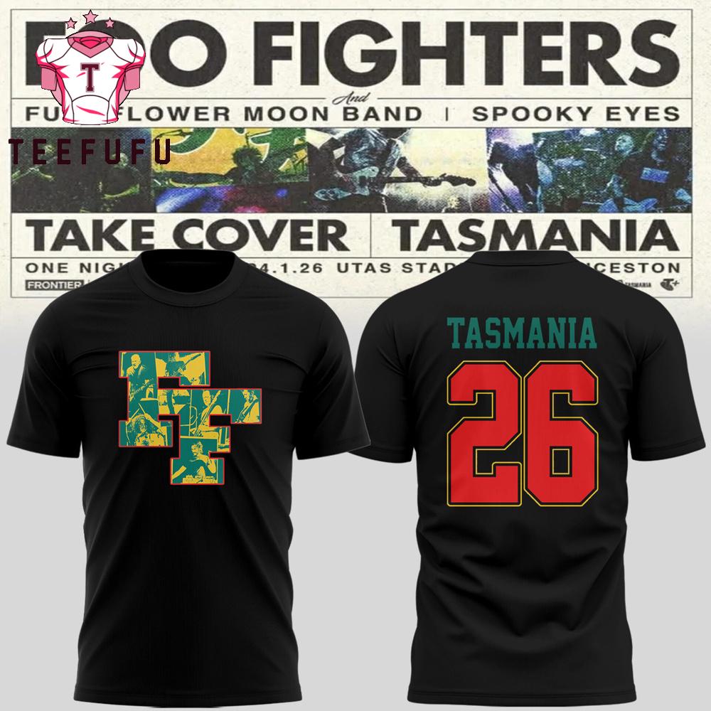 Foo Fighters Take Cover Tasmania 2026 Tour Special New T Shirt