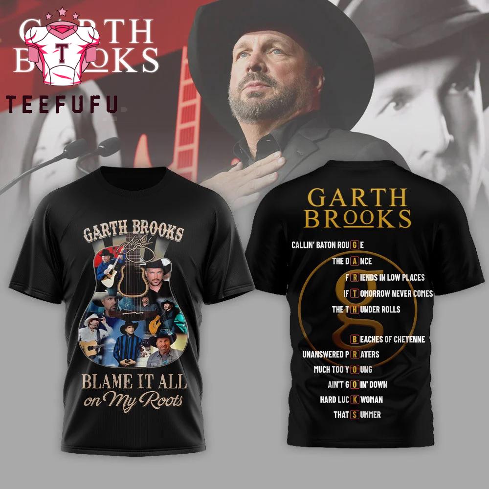 Garth Brooks Blame it All on My Roots 2026 3D Shirt
