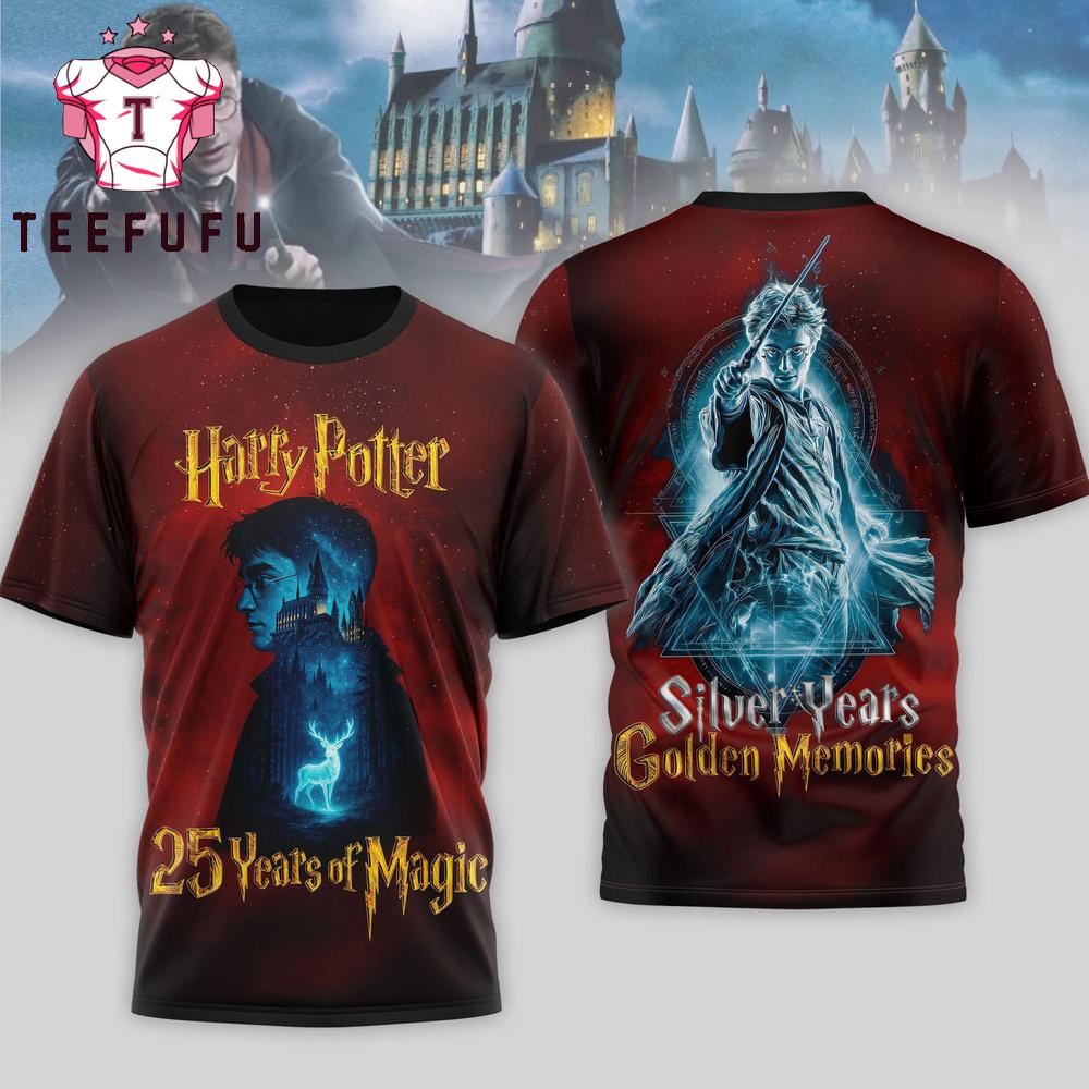 Harry Potter 25 Years of Magic 2026 T Shirt