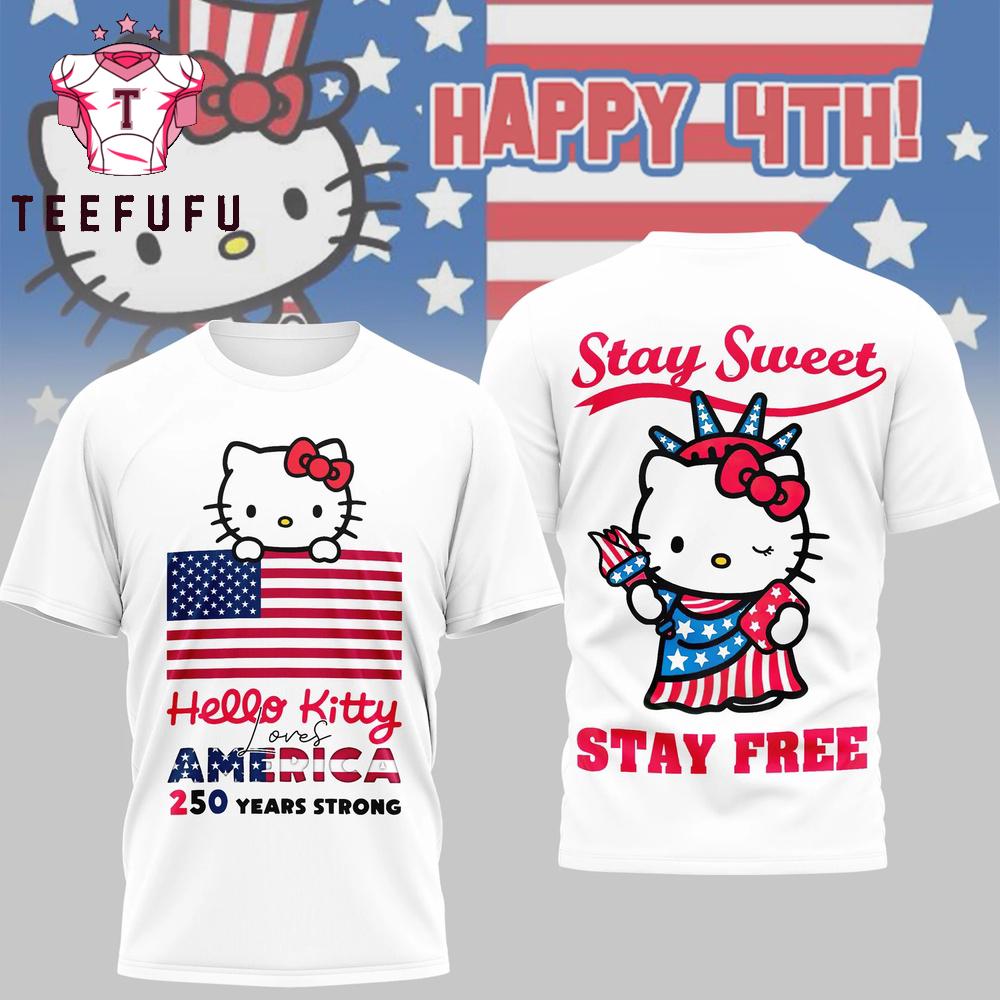 Hello Kitty America 250 Years Strong T Shirt