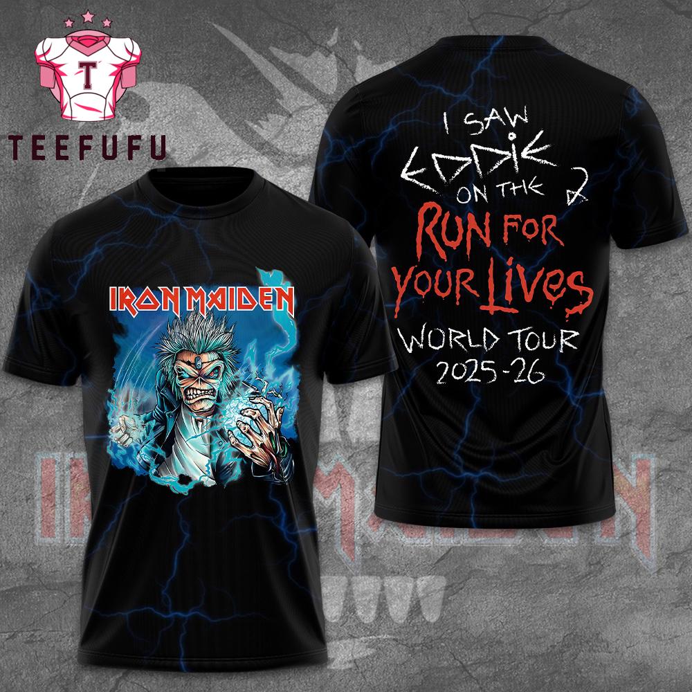 Iron Maiden Run For Your Lives 2025 3D Shirt