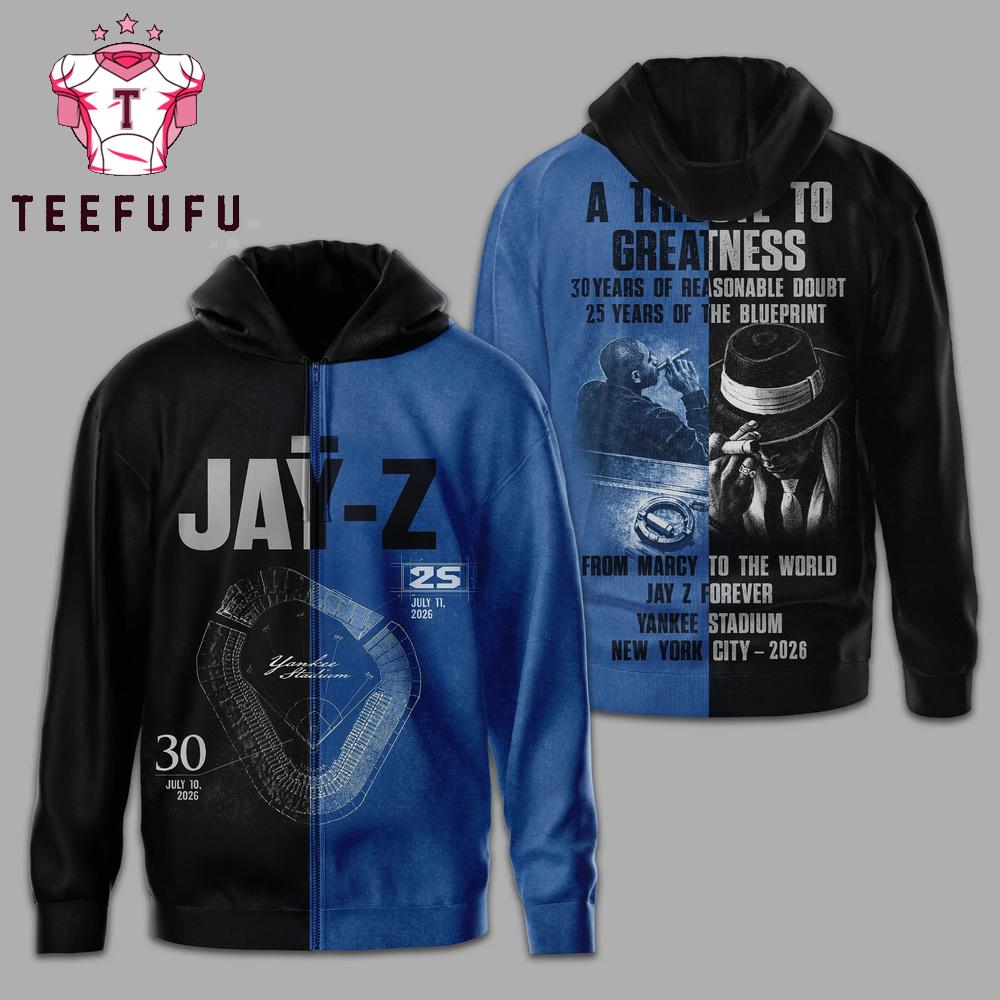 Jay-Z New York 2026 Tour Zip Hoodie