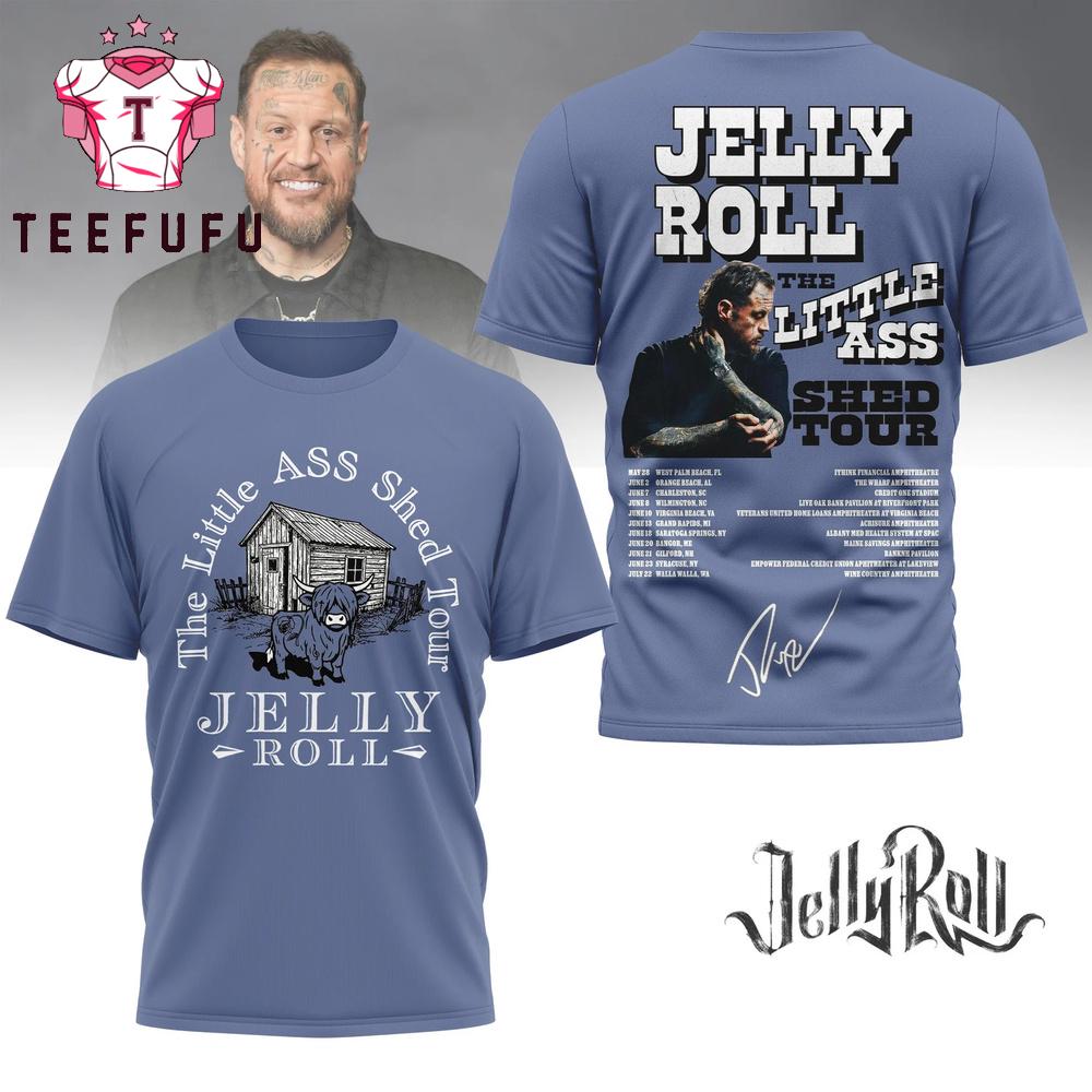 Jelly Roll The Little Ass Shed Tour 3D Shirt