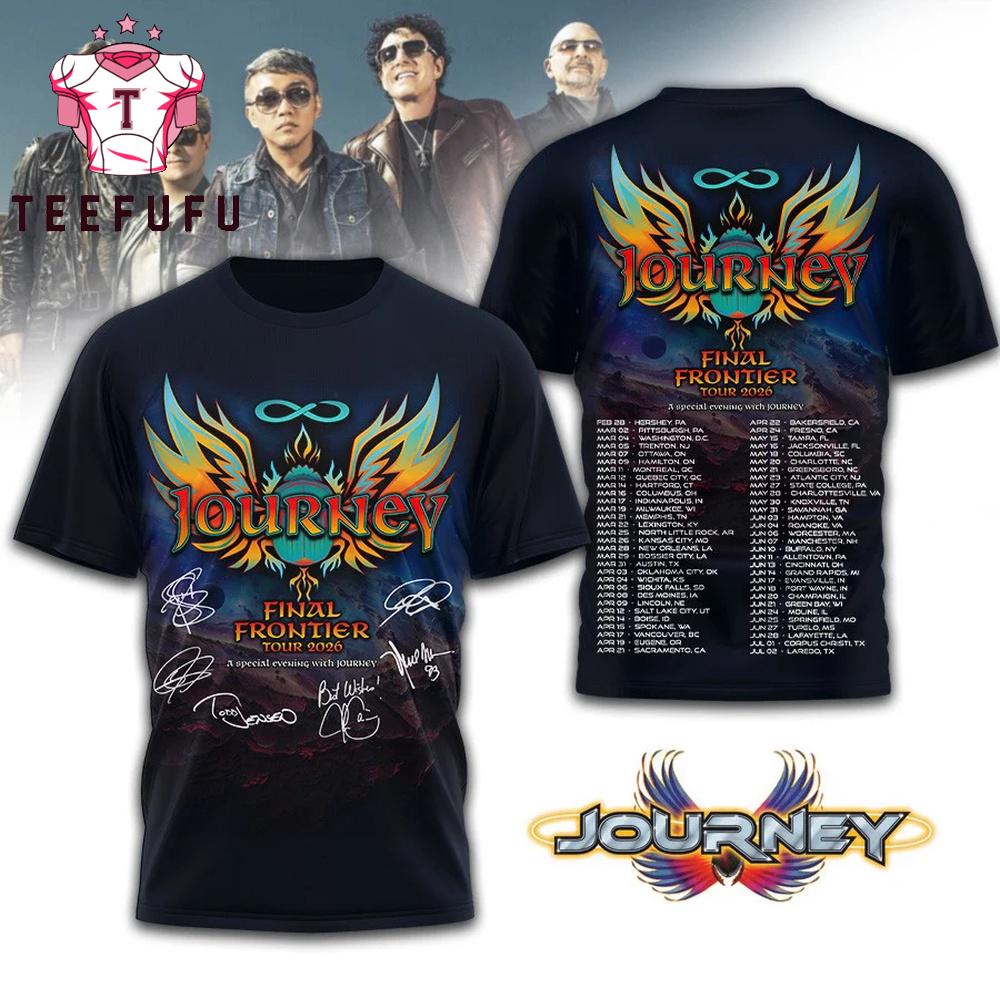 Journey Final Frontier Tour 2026 Special New 3D Shirt