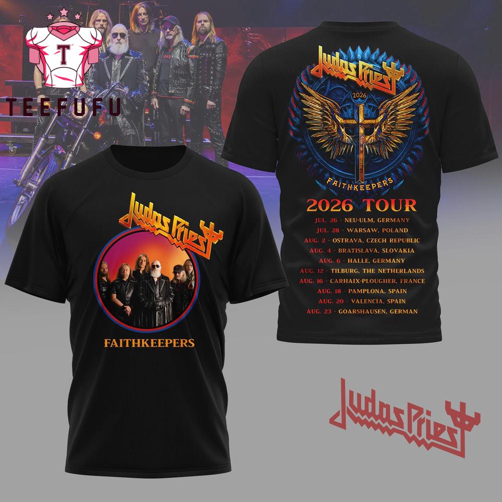 Judas Priest Faith Keepers 2026 Tour T Shirt