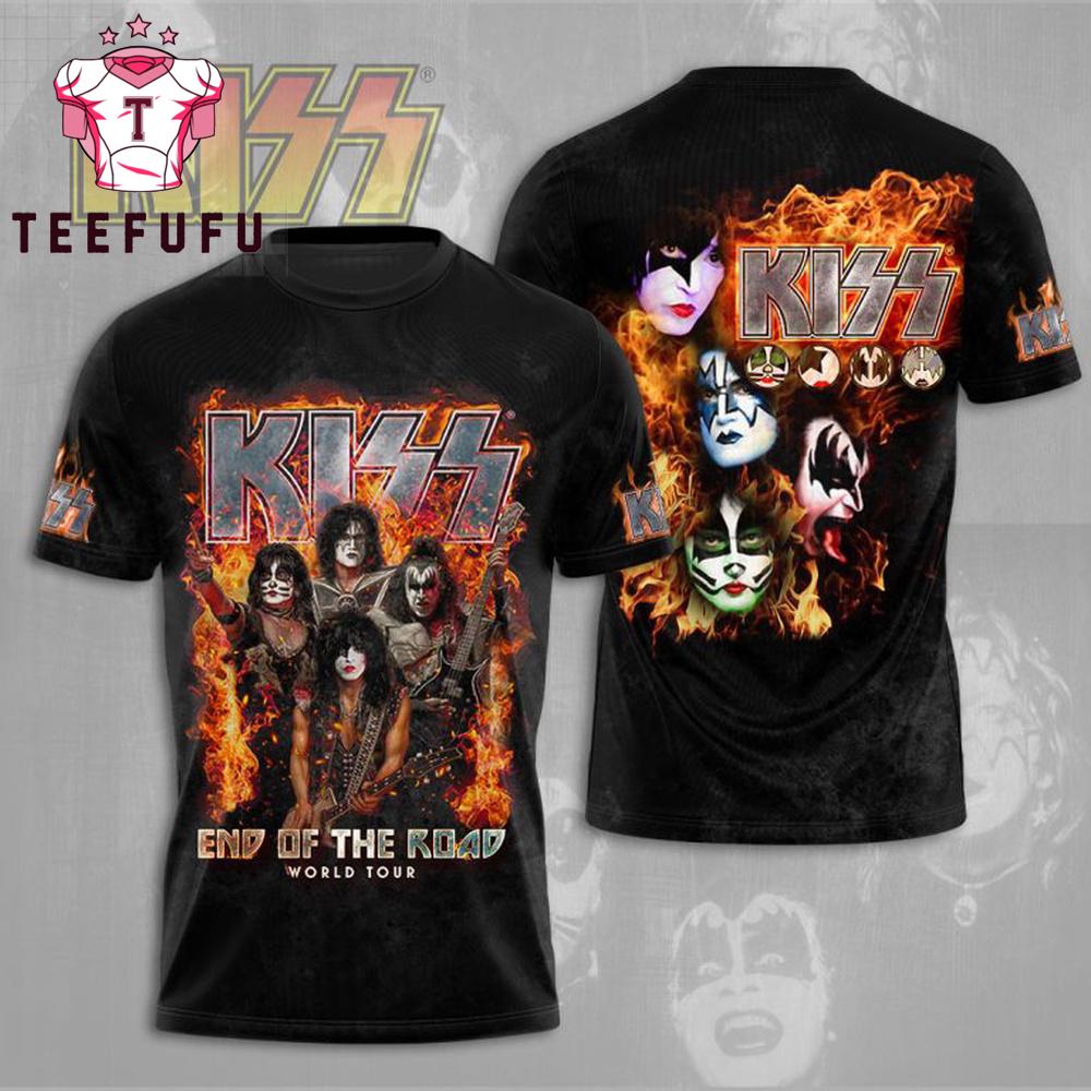 Kiss Band End Of The Road World Tour 3D Shirt