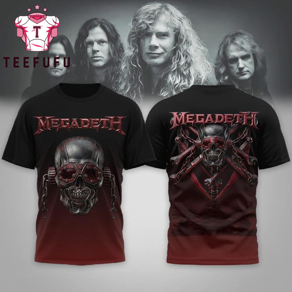 Megadeth Music Band Skull Design 2026 T Shirt