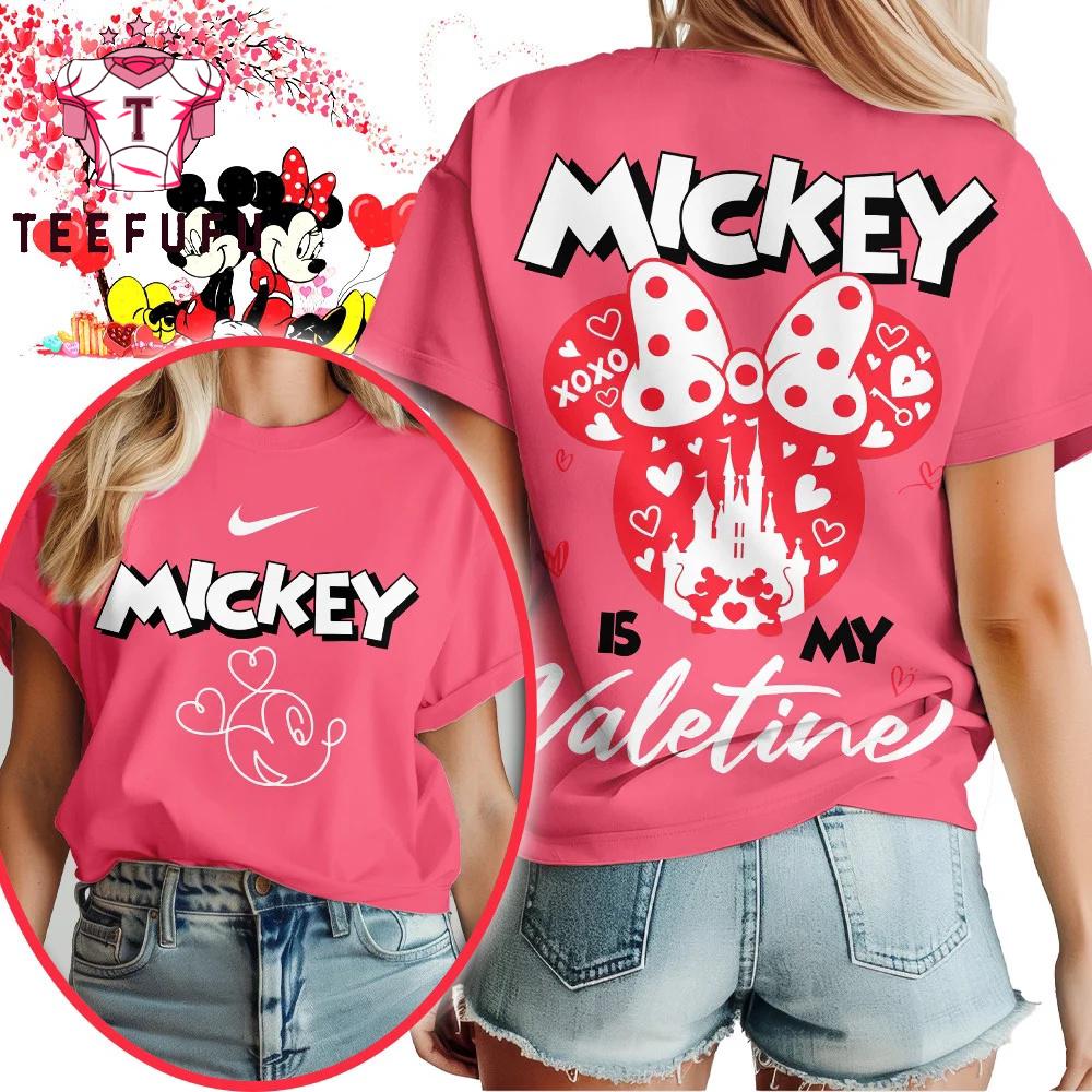 Mickey Minnie XoXo is My Valetine Special New Pink Unisex T Shirt