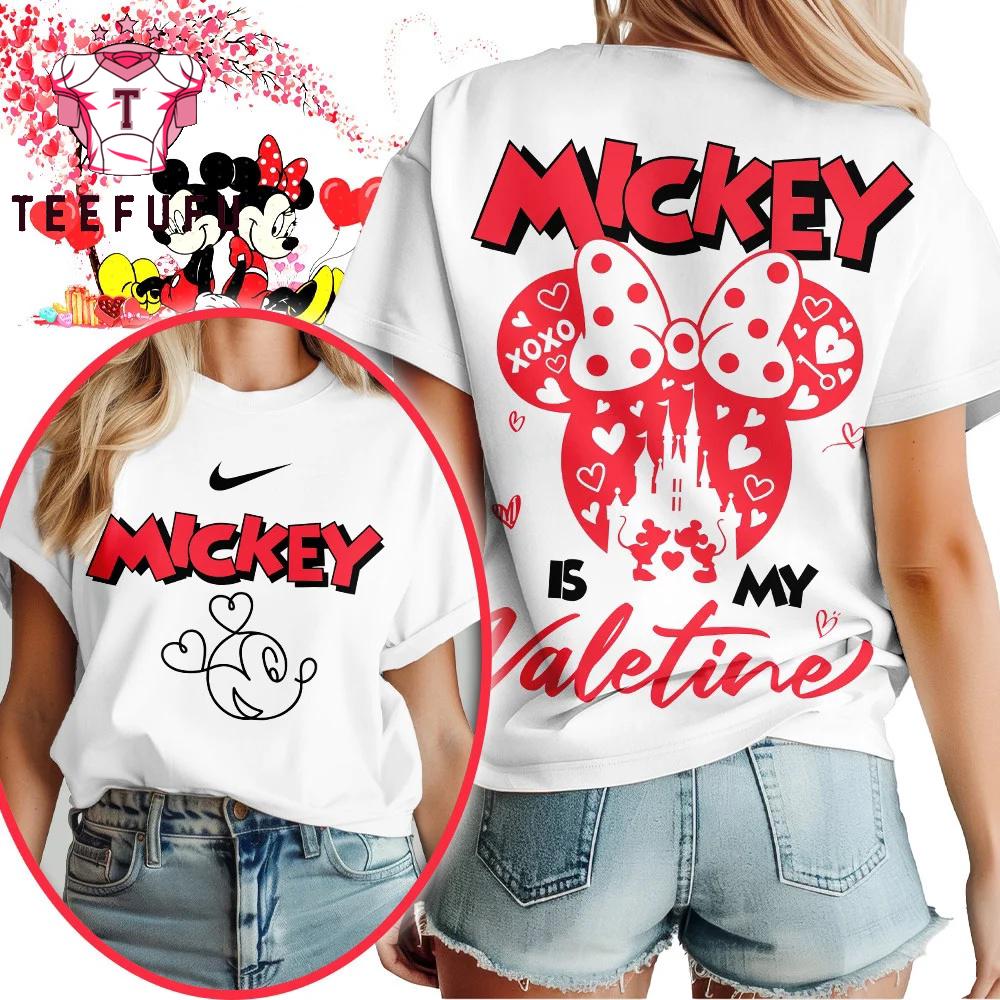 Mickey Minnie XoXo is My Valetine Special New White Unisex T Shirt