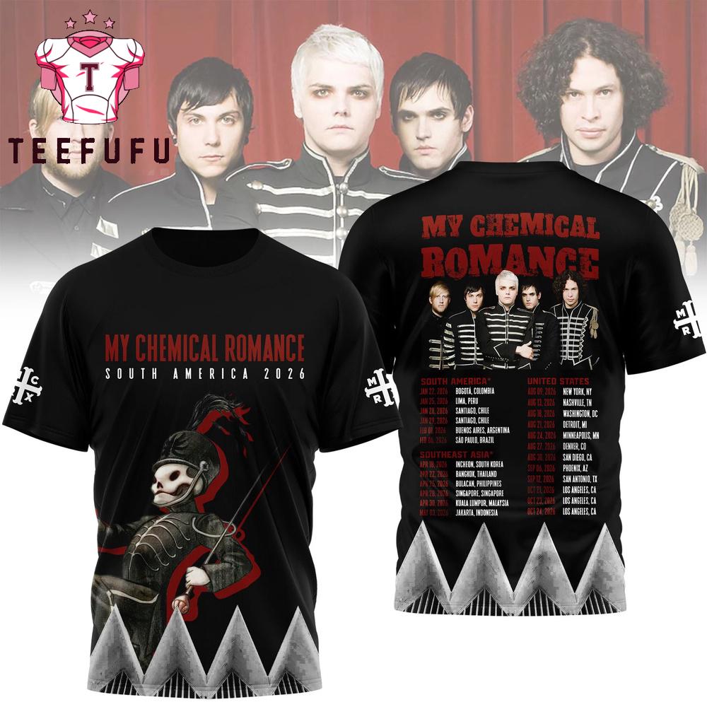 My Chemical Romance South America 2026 3D Shirt