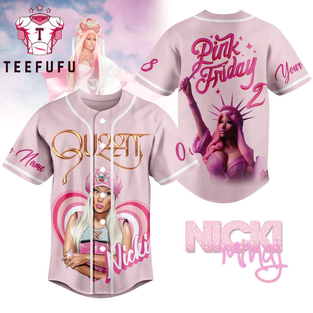 Nicki Minaj Pink Friday 2 World Tour Baseball Jersey