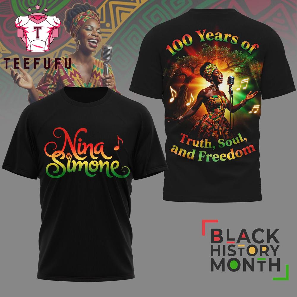Nina Simone Black History Month 3D Shirt