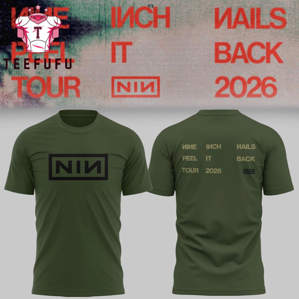 Nine Inch Nails Peel It Back Tour 2026 Limited Edition 3D Shirt