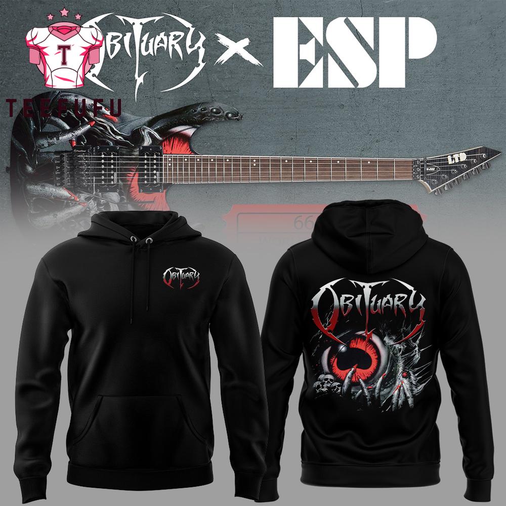Obituary Band Cause Of Death 35 Year Anniversary 2025 Tour Florida Death Metal Limited Edition Hoodie