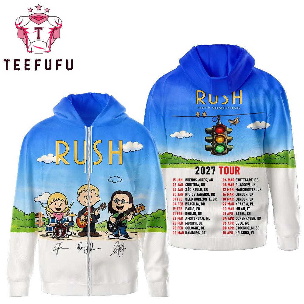 Rush Fifty Something 2027 Tour Chibi Signature Hoodie