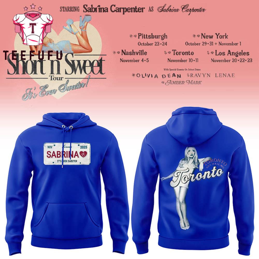 Sabrina Carpenter SC Short n’ Sweet Tour 2025 Toronto Hoodie