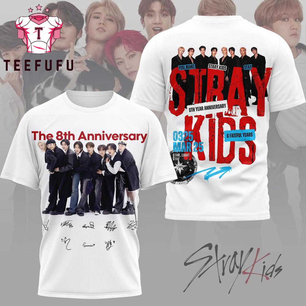 Stray Kids The 8th Anniversary T Shirt