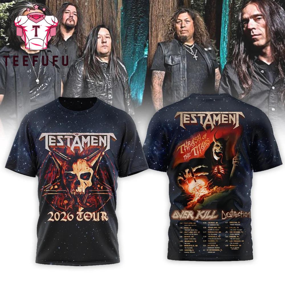 Testament 2026 Tour 3D Shirt