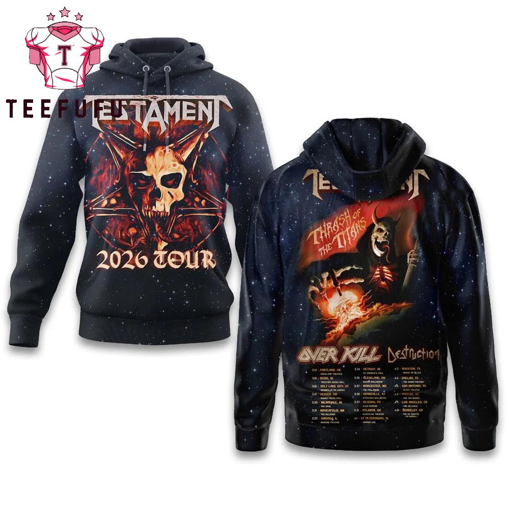 Testament 2026 Tour Hoodie
