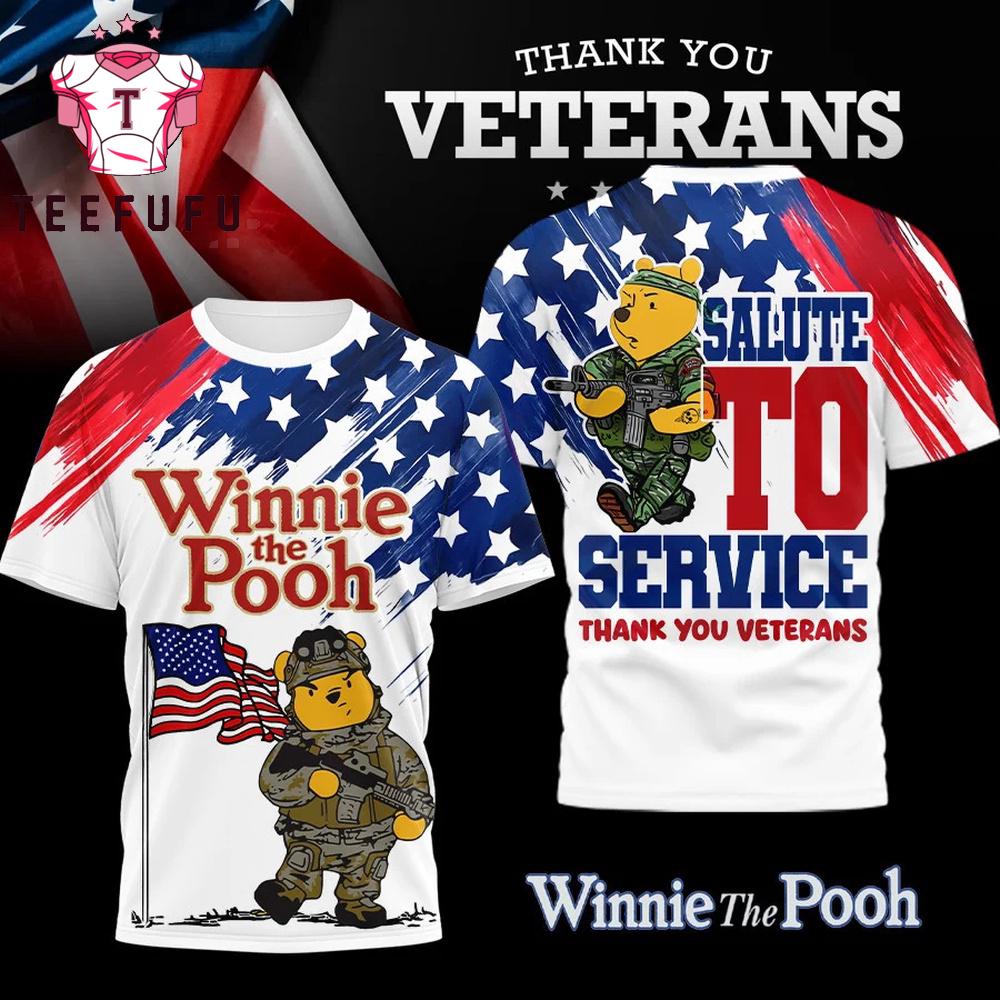 Winnie the Pooh Veteran Appreciation 3D Shirt